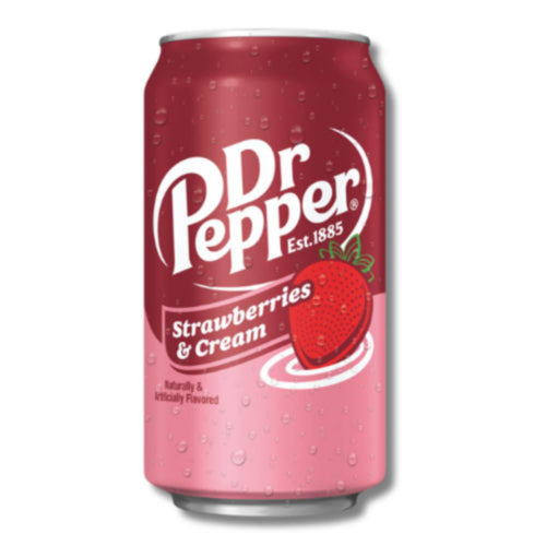 *USA* Dr Pepper Strawberries & Cream 355ml (2x12x355ml)