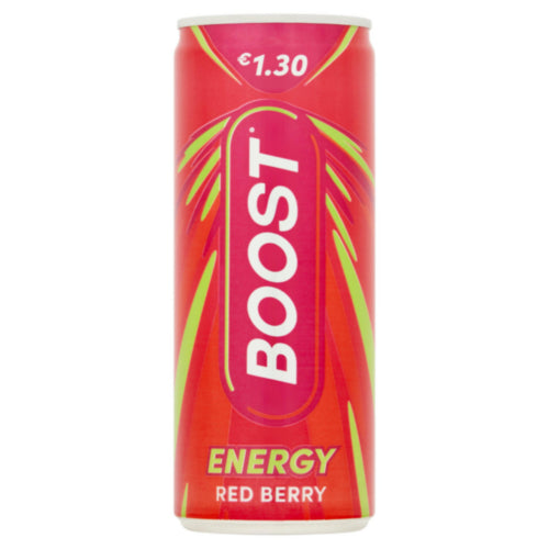 Boost Energy Red Berry Drink Can *24x250ml*