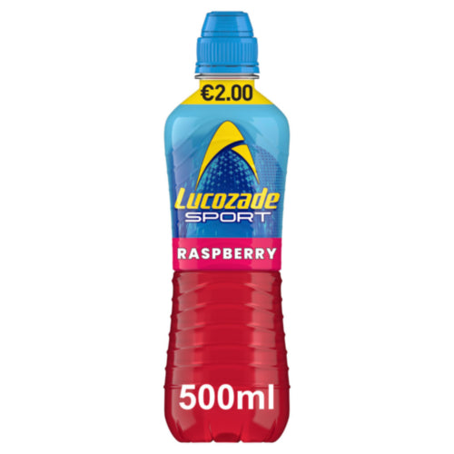 Lucozade Sport Raspberry Drink Bottle €2 PMP *12x500ml*