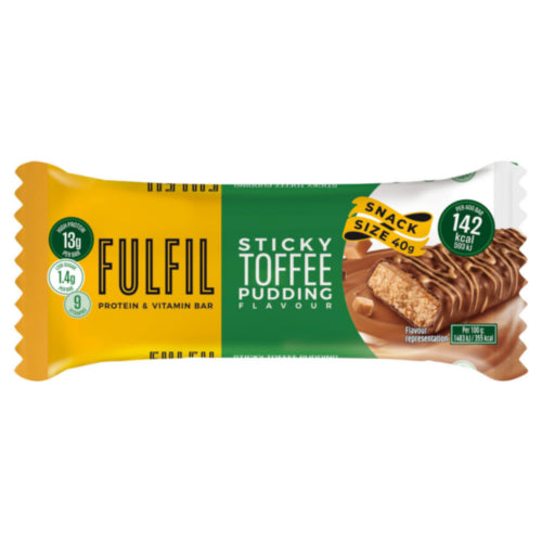Fulfil Sticky Toffee Pudding Protein & Vitamin Bar *15x40g*