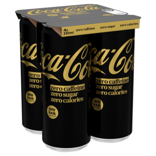 Coca Cola Zero Sugar Zero Caffeine Can 4 Pack *6x(4x330ml)* 24 cans