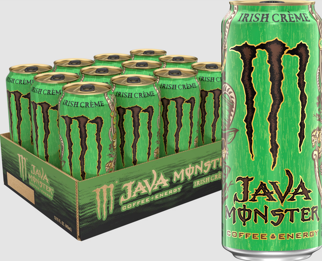 Java Monster Irish Crème Coffee Energy Drink Can *12x444ml*