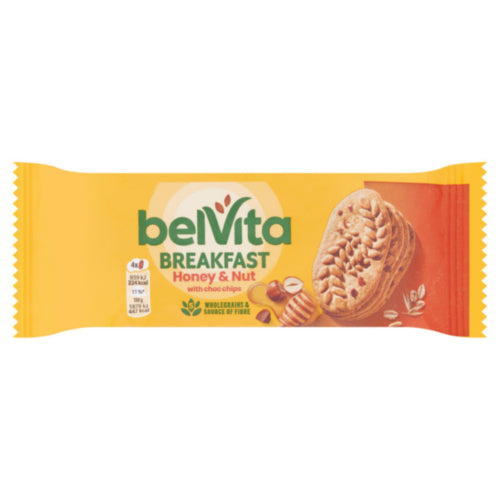 Belvita Honey & Nut Breakfast Biscuits with Choc Chip *20x50g Case*