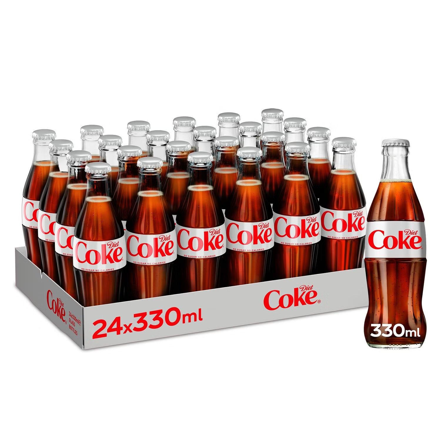 Diet Coke Non Returnable Glass Bottle *24x330ml*