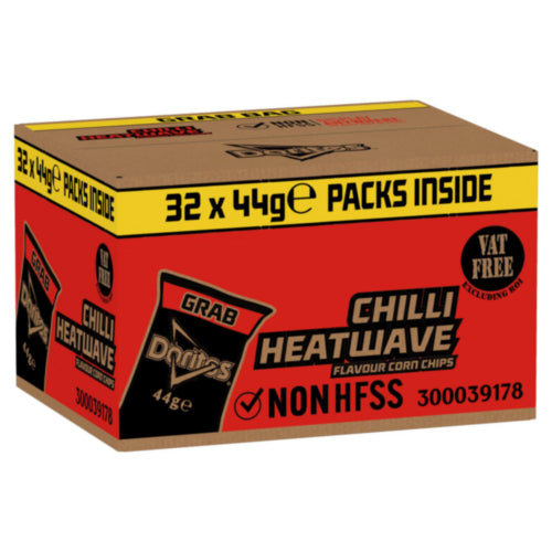 Doritos Extreme Chilli Heatwave Corn Chips Grab Bag - 32x44g Bags