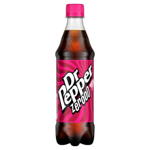 Dr Pepper Zero Sugar Drink Bottle *24x500ml*