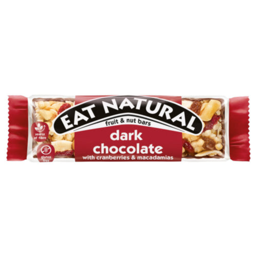 Eat Natural Dark Chocolate Cranberry & Macadamia Bar *12x40g Case*