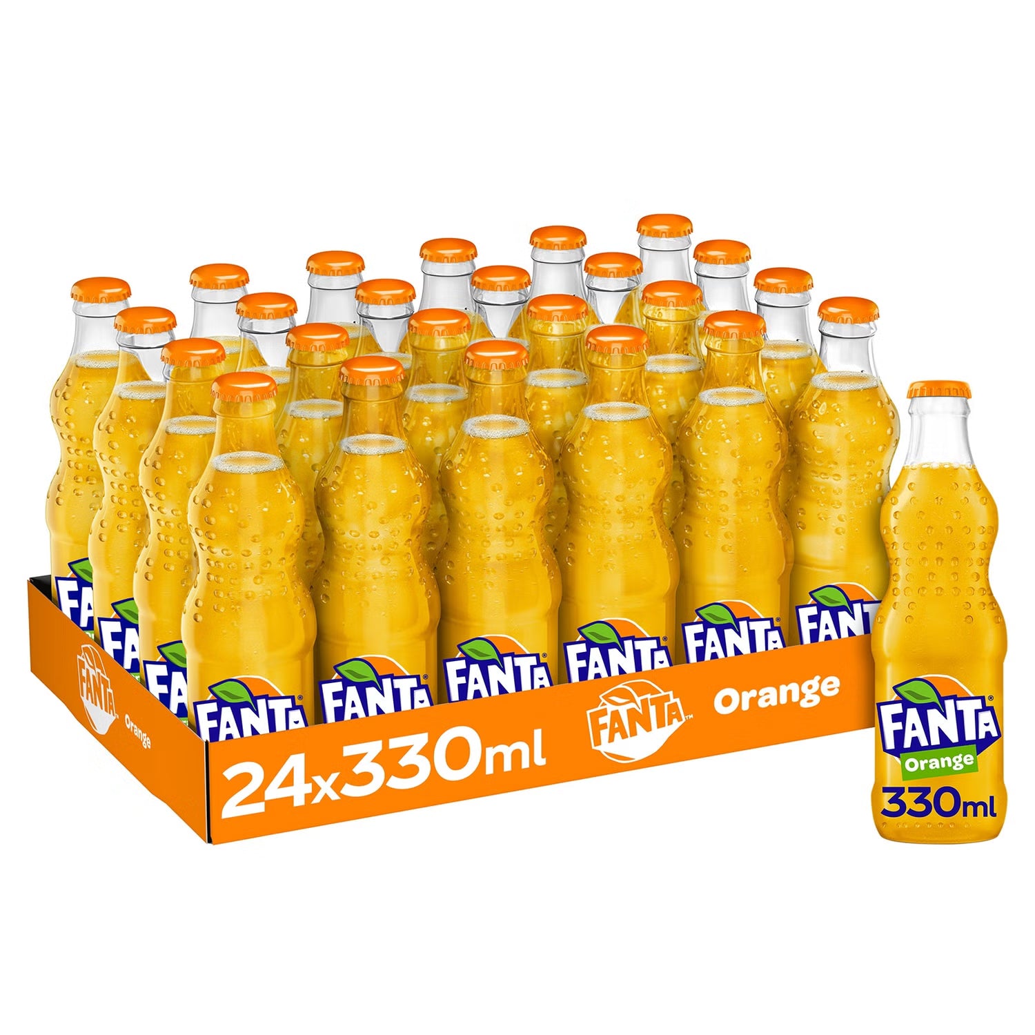 Fanta Orange Non-Returnable Glass Bottle *24x330ml*