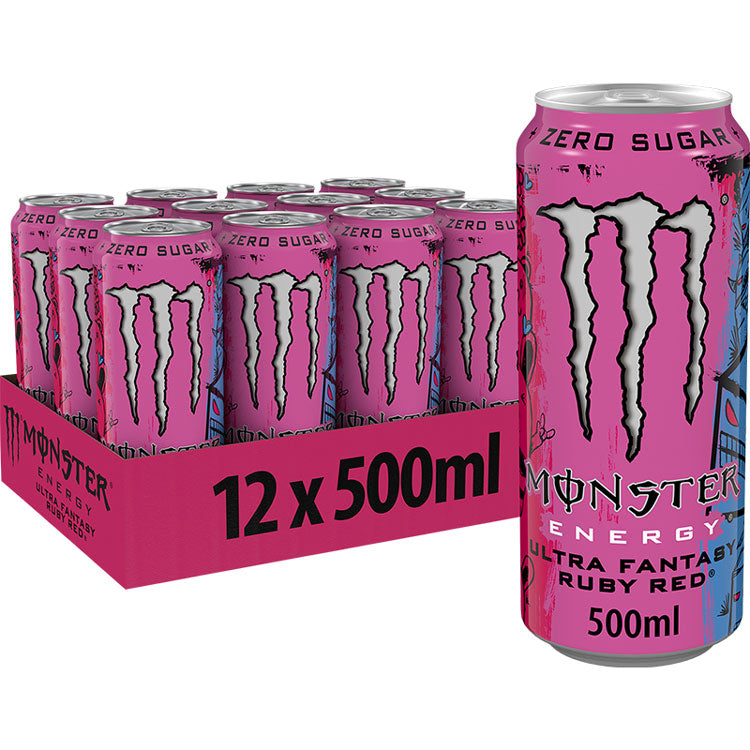Monster Energy Zero Sugar Ultra Fantasy Ruby Red *12x500ml*