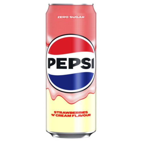 Pepsi Strawberry Cream Zero Sugar Can *24x330ml*