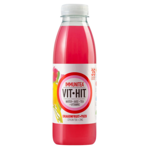 Vit Hit Immunitea Dragonfruit & Yuzu Bottle *12x500ml*
